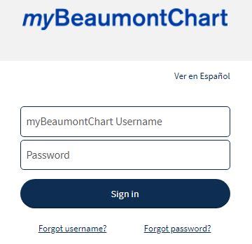 If you have an email address on file then your myBeaumontChart username will be sent to your email account. . Mybeaumontchart login